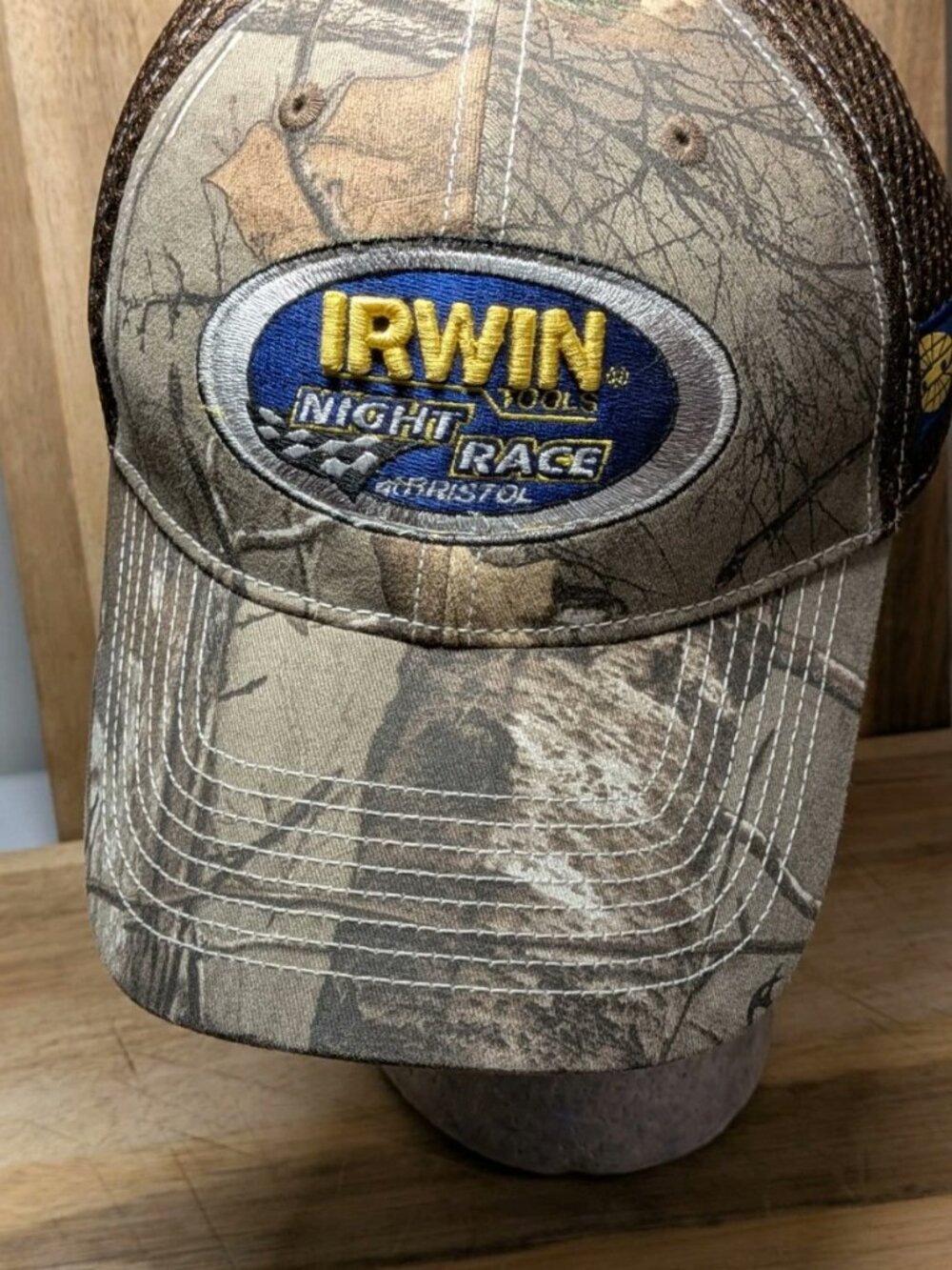 Irwin Tools Night Race At Bristol Camouflage Baseball Hat Cap 2014